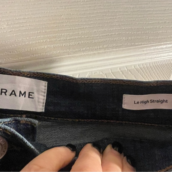 Frame Le High Straight Jeans Denim - Picture 3 of 16